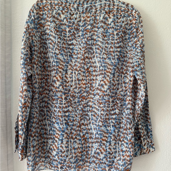 THEORY Printed Classic Menswear Shirt size Small - Picture 7 of 12